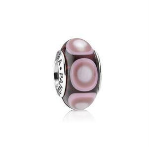 Pandora Purple Spot Murano Charm
